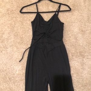 Jumpsuit with peak a boo stomach